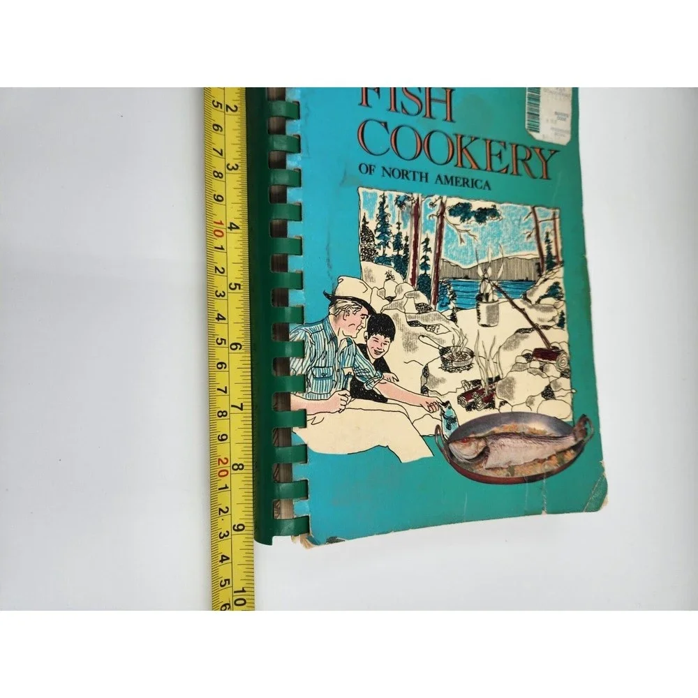 Vintage 1974 FISH COOKERY of North America Spiral Softcover - Lyman Cookbook‎